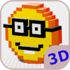 Pixel Emoji 3D - Color by Number