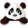 Panda Coloring By Number - Pixel Art
