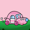 Cute Peppa Car Pig Trip