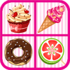 Cupcake & Desserts Kids Memory Matching Game