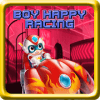Boy Happy Racing
