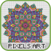 Mandala Pixel Art - Number Coloring