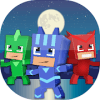 Pixel Pj Hero Masks Cube Zombie Fight