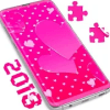 Pink Hearts Puzzle Game