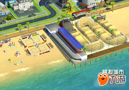《模拟城市：我是市长》把沙滩变成主题乐园