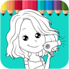 Sweet Girl Salon Coloring - Kids Education