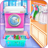 Olivia's washing laundry game