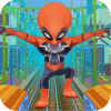 Superhero Spider Hero Escape: Train Subway Surf 3D