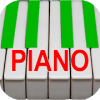 Green and White Piano