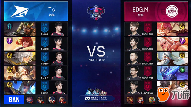 王者榮耀-快訊：Ts 3-1 EDG.M，Ts勢如破竹，斬落東部頭名EDG.M