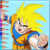 Saiyan DBZ Hero Goku Coloring Book Free中文版下载