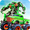 Real Robot Transform Monster Truck Fight