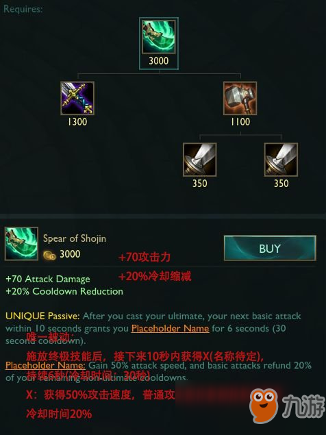 《LOL》9.2AD裝備改動詳解