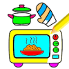 Kitchen Cooking Coloring - kids Coloring Game最新安卓下载