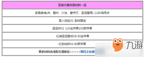 明日之后圣誕小屋藍(lán)圖分享 明日之后圣誕小屋平面設(shè)計圖