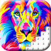 Lion Color By Number: Animals Pixel Art