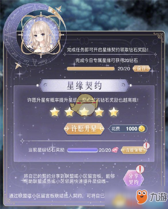 《奇跡暖暖》五星星緣契約獲得方法