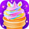 Unicorn Cupcake Cone - Trendy Rainbow Food