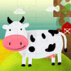 Kids Jigsaw Puzzles: Farm Animals & Vehicles