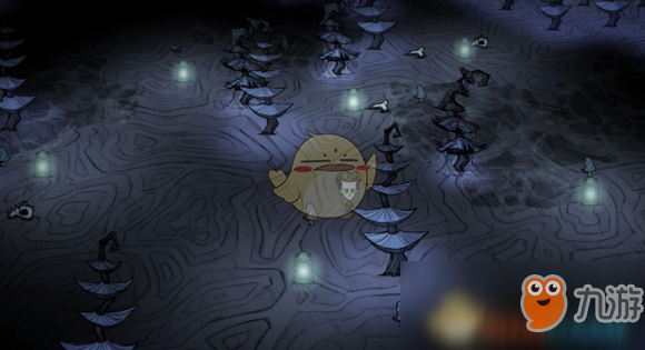 《饥荒：联机版》洞穴地形完全解析——蓝蘑菇森林篇