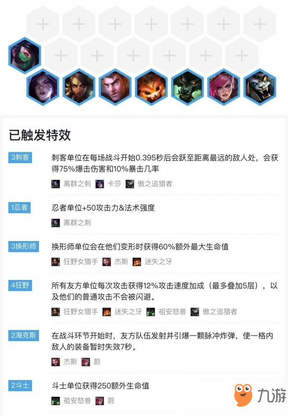 《LOL》云頂之弈9.19狂野換形刺搭配