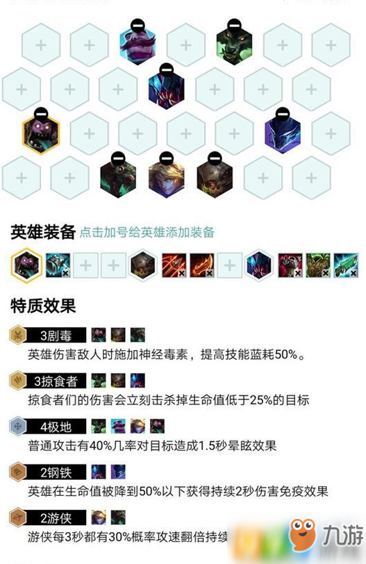 云顶之弈剧毒极地掠食铁游侠怎玩 9.22剧毒极地掠食铁游侠阵容玩法攻略