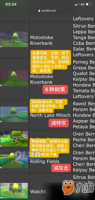寶可夢(mèng)劍盾樹果位置在哪 寶可夢(mèng)劍盾樹果分布位置詳情一覽