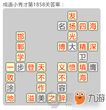 成語小秀才第1858關(guān)答案通關(guān)攻略