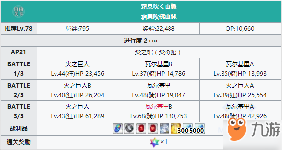 FGO通關(guān)3次場(chǎng)地為燃燒的自由本在哪打