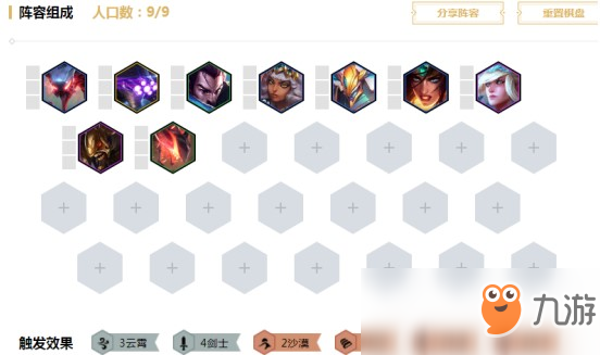 《LOL》云顶之弈9.24六剑士梦魇阵容装备站位