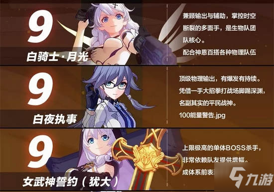 崩壞3最強女武神 2020最新版本女武神排名