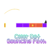 Color Dot Bouncing Path