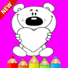 Valentine Animals coloring