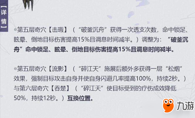 2019劍三2月14日全門派技改內(nèi)容詳解匯總