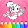 Princesses Coloring Book Page