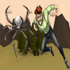 Run From The Spider Pixel Art