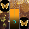 游戏下载Gold Glitter ButterFly Piano Music Tiles *