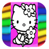 kitty queen coloring game