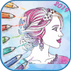 Beauty Hairstyle salon coloring book免费下载