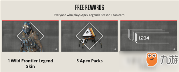 《APEX英雄》第一赛季免费奖励介绍
