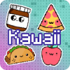 Kawaii Food pixel art  Food coloring by numbers