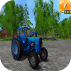 Bleu Tractor  Farming Simulator Toy 3D