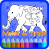 Munki with Trunk Coloring for Kids