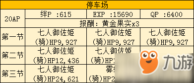 FGO空之境界復(fù)刻停車場配置 停車場自由本攻略