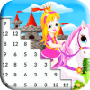 Princess Coloring Book Castle Pixel Art