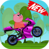 Peppie pig bike race game