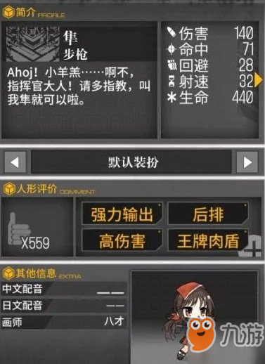 《少女前线》3月签到枪隼使用攻略 初级资料榜王牌打手隼使用心得