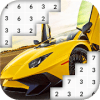 Color by Number: Fast Car Pixel Art