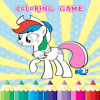 coloring horse pony cute