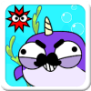 Mustache Narwhal Hit Game For Kids